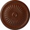 Ekena Millwork Juniper Ceiling Medallion (Fits Canopies up to 7"), 36"OD x 1 1/2"P, Burnished Mahogany Crackle CM36JUBMC - alternate 1